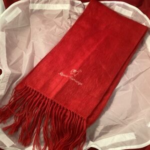 Alpaca Camargo 100% alpaca Peru fringe scarf red